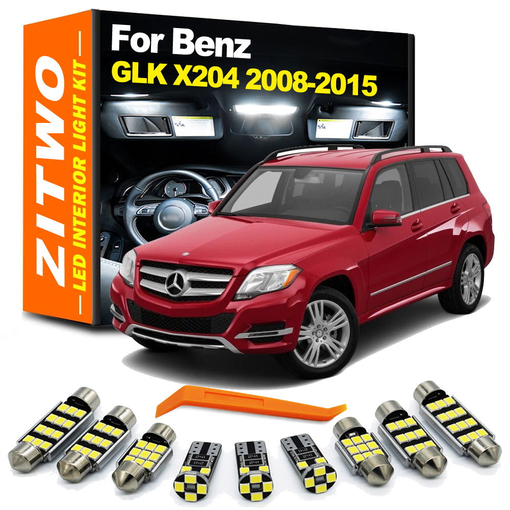 AutoGlowLED 17Pcs LED Interior Light Kit for Mercedes Benz GLK X204 2008-2015