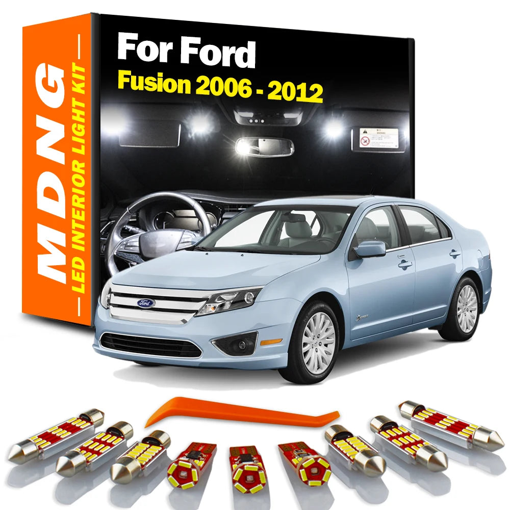 AutoGlowLED Canbus LED Interior Light Kit for Ford Fusion 2006-2012
