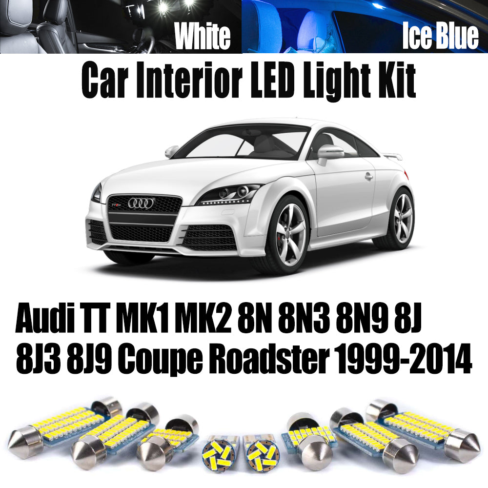 AutoGlowLED Audi TT MK1 MK2 LED Interior Light Kit 1999-2014