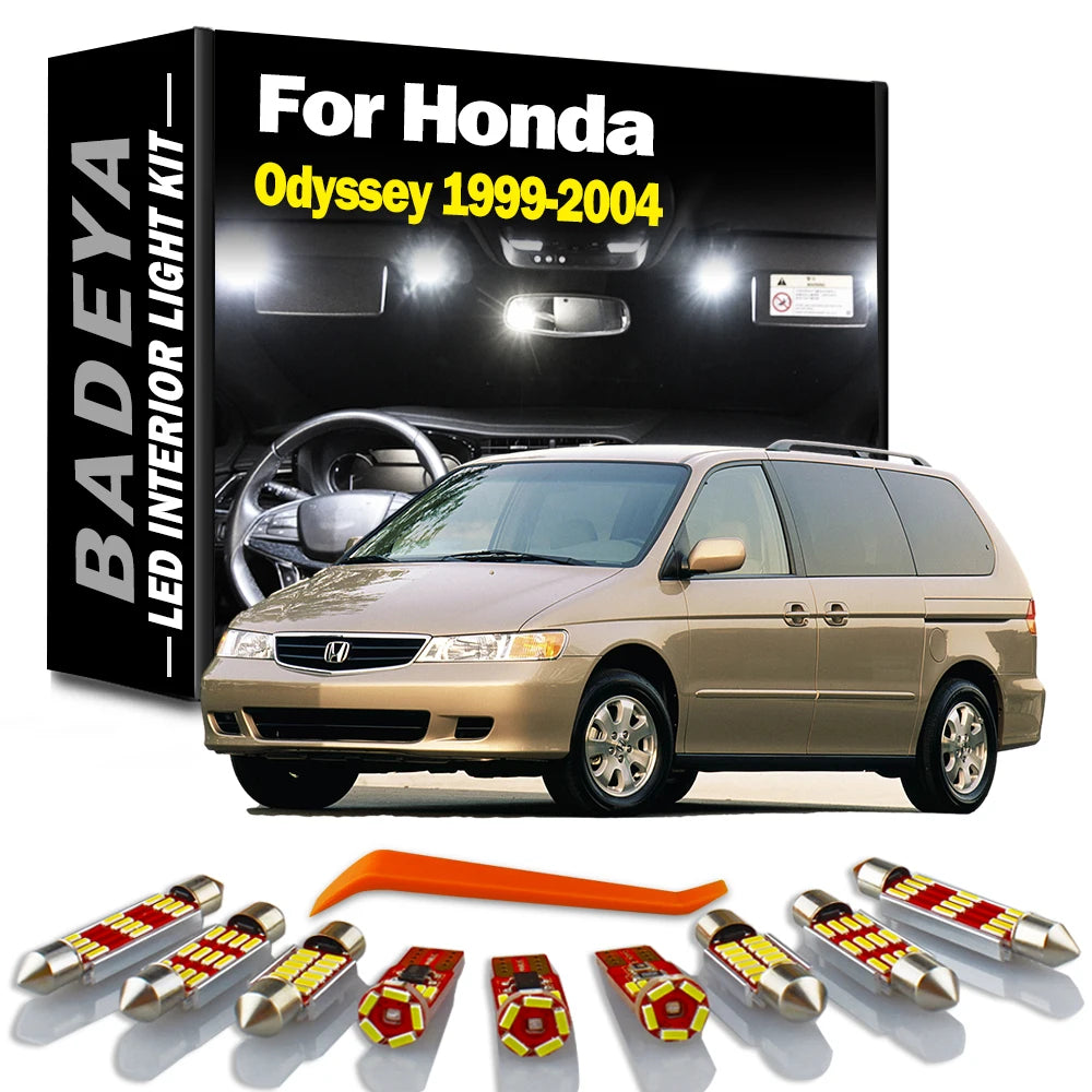AutoGlowLED 13Pc LED Interior Light Kit for Honda Odyssey 1999-2004 Canbus