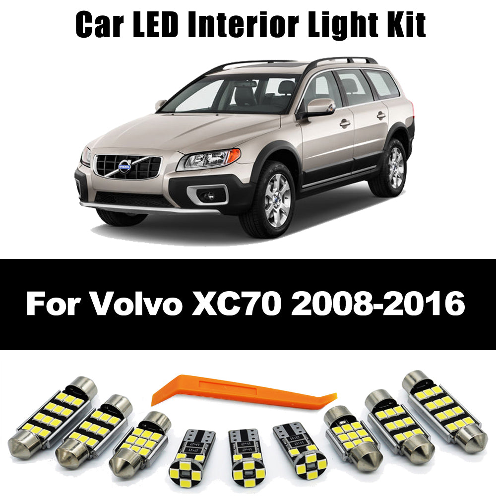 AutoGlowLED 16-Piece LED Interior Light Kit for Volvo XC70 2008-2016