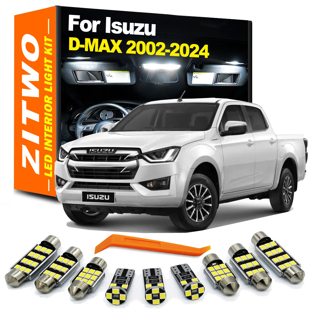 AutoGlowLED 8Pcs LED Interior Light Kit for Isuzu D-Max 2002-2024