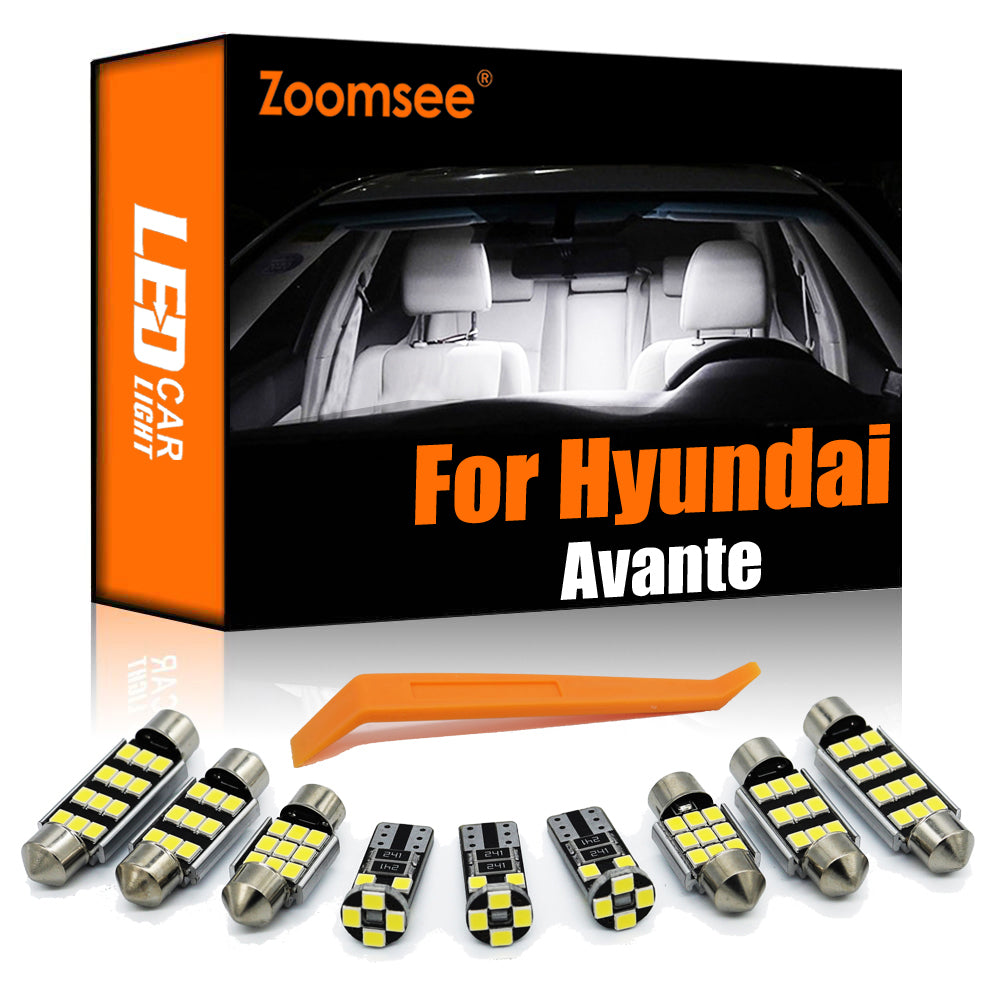 AutoGlowLED Interior LED Light Kit for Hyundai Elantra 2001-2022 Canbus
