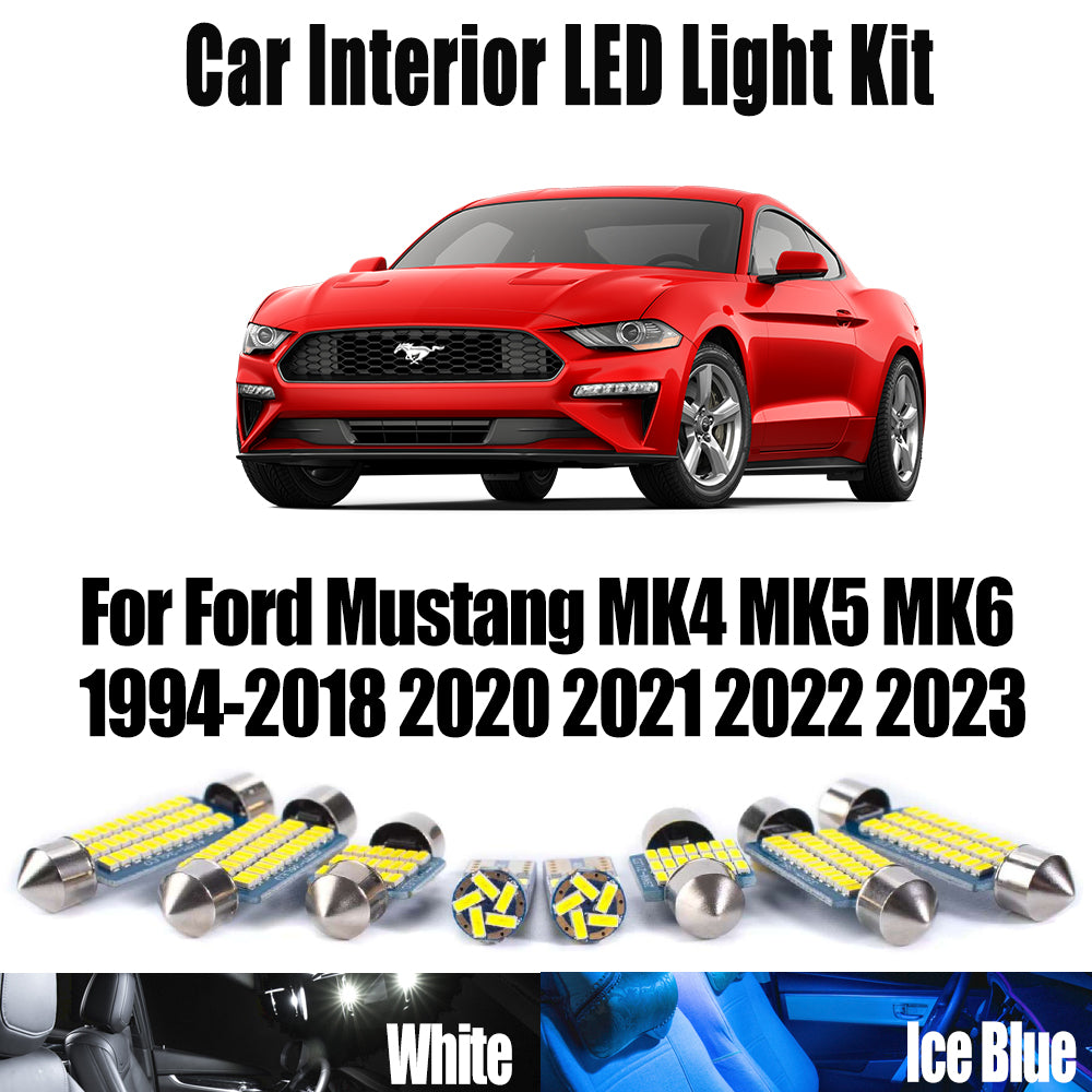 AutoGlowLED Canbus LED Interior Light Kit for Ford Mustang 1994-2023