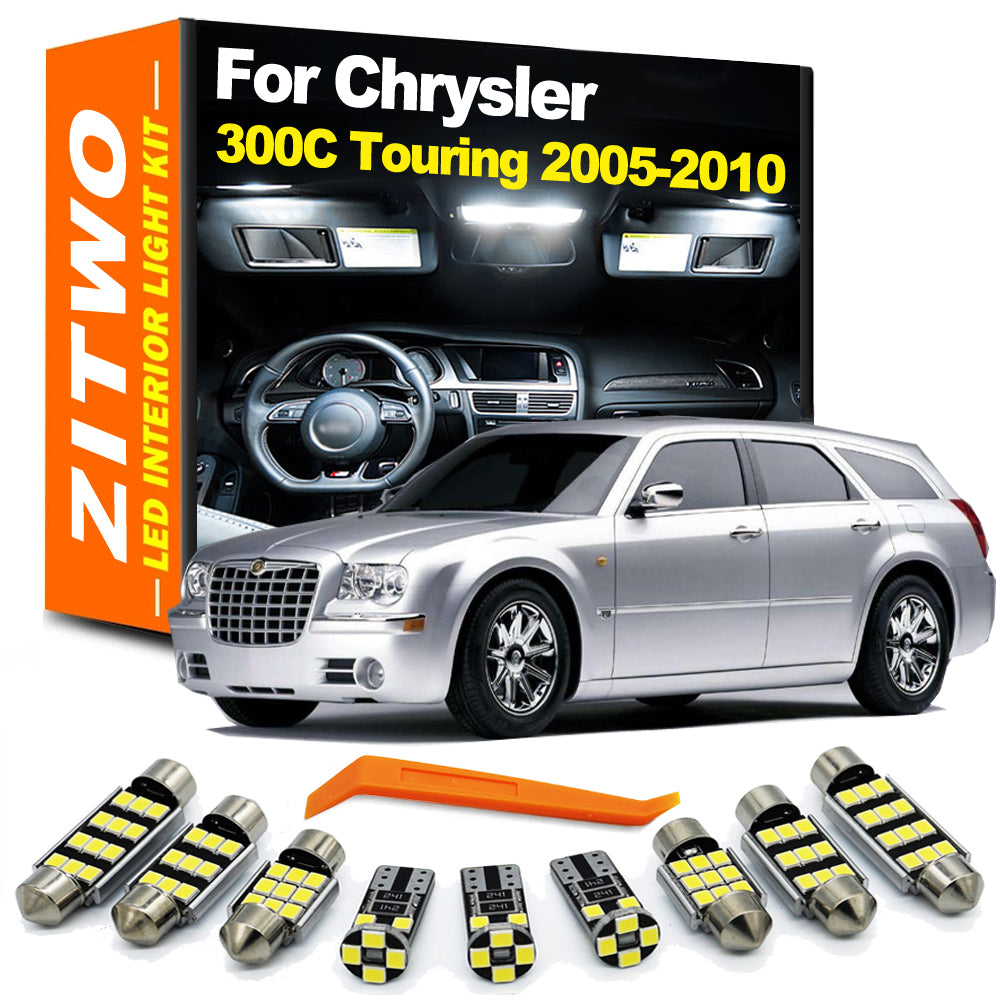 AutoGlowLED 19-Piece LED Interior Light Kit for Chrysler 300C 2005-2010