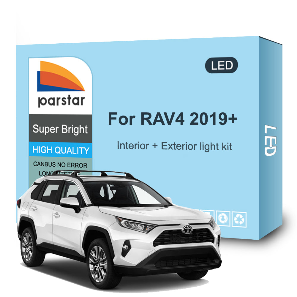 AutoGlowLED Interior & Exterior LED Bulb Kit for Toyota RAV4 2019-2023