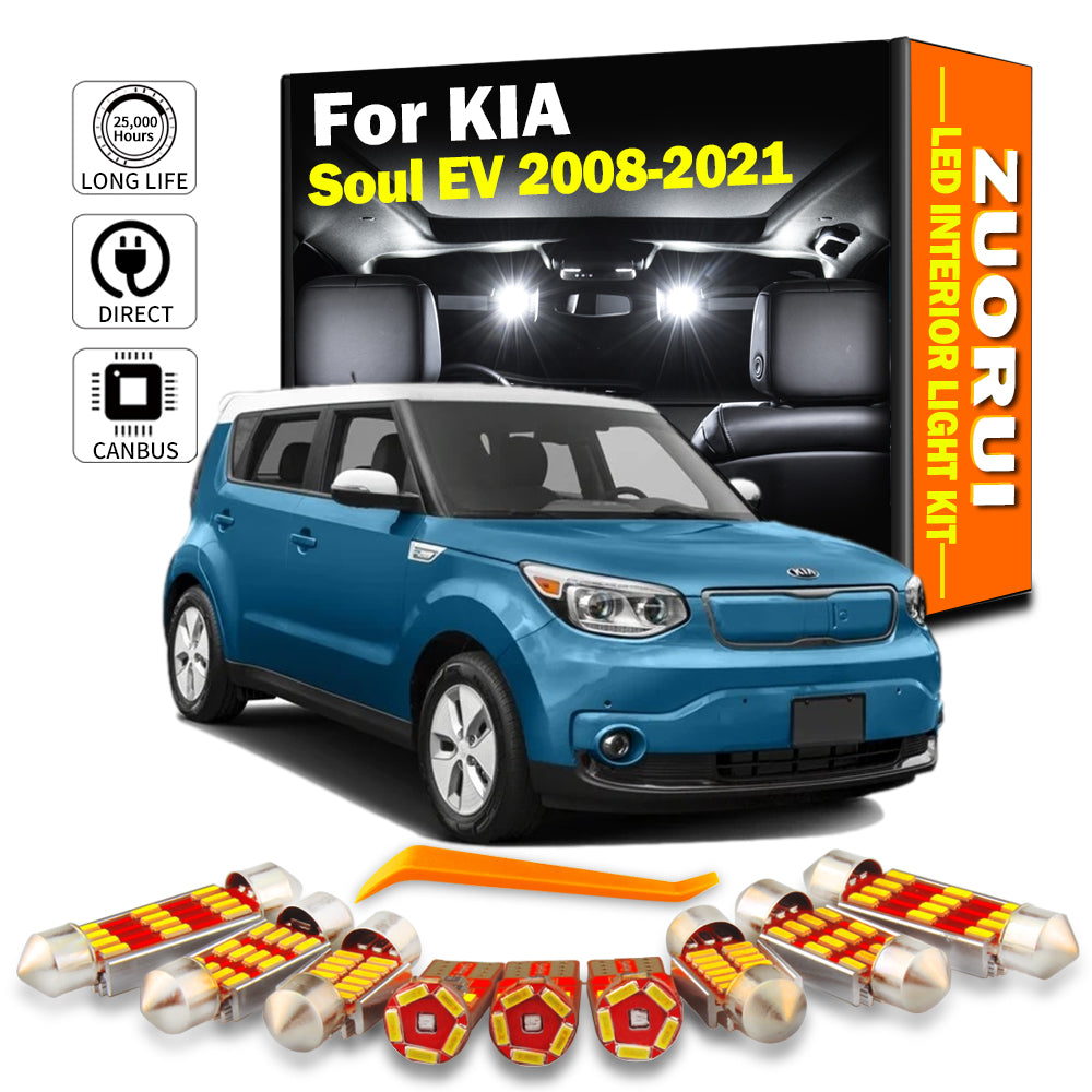 AutoGlowLED Canbus LED Interior Light Kit for KIA Soul 2008-2021