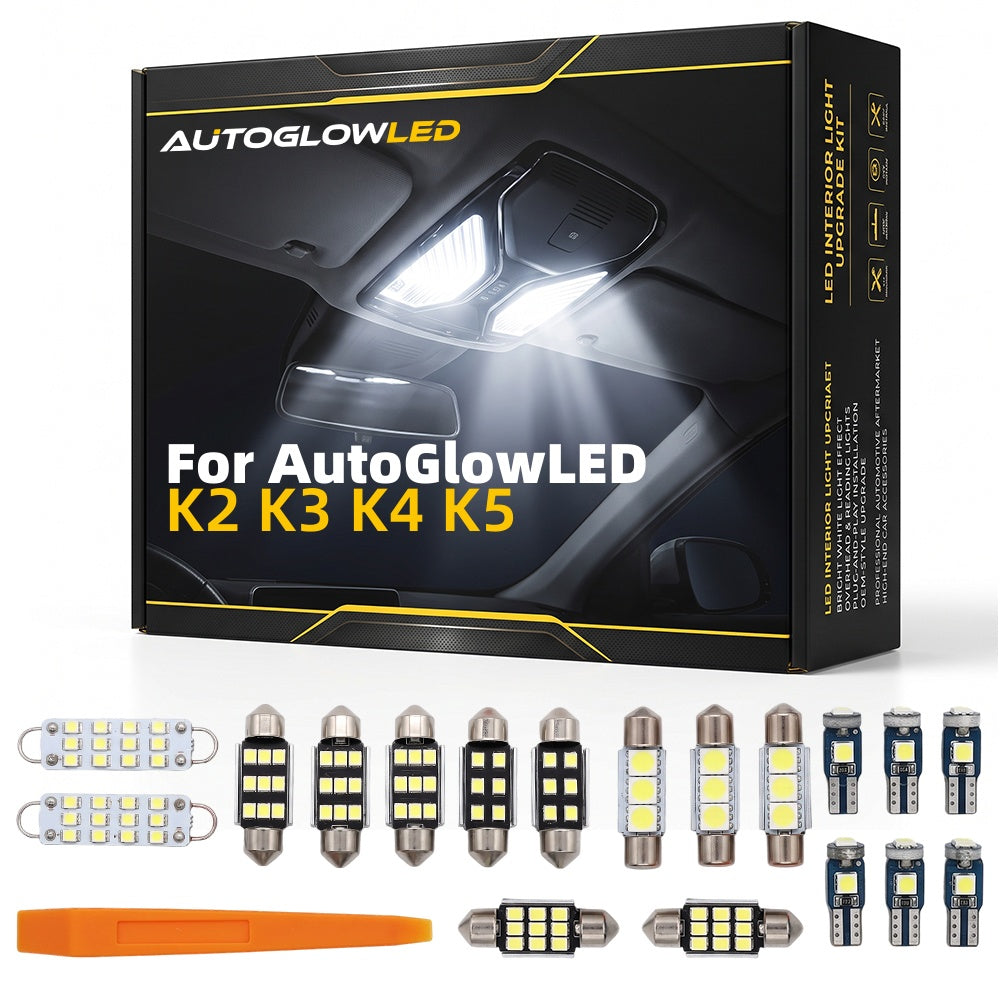 AutoGlowLED LED Interior Light Kit for Seat Ibiza 6K 6L 6J 6P MK2-5 1994-2022 Canbus Error Free Plug and Play | AutoGlowLED