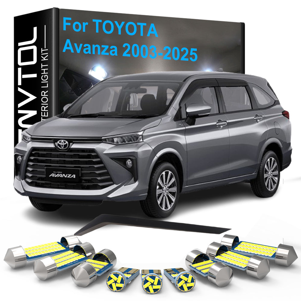 AutoGlowLED 7Pcs Canbus LED Interior Light Kit for Toyota Avanza 2003-2025