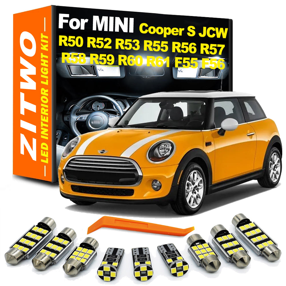 AutoGlowLED LED Interior Light Kit for MINI Cooper R50 R53 R56 F55 F56