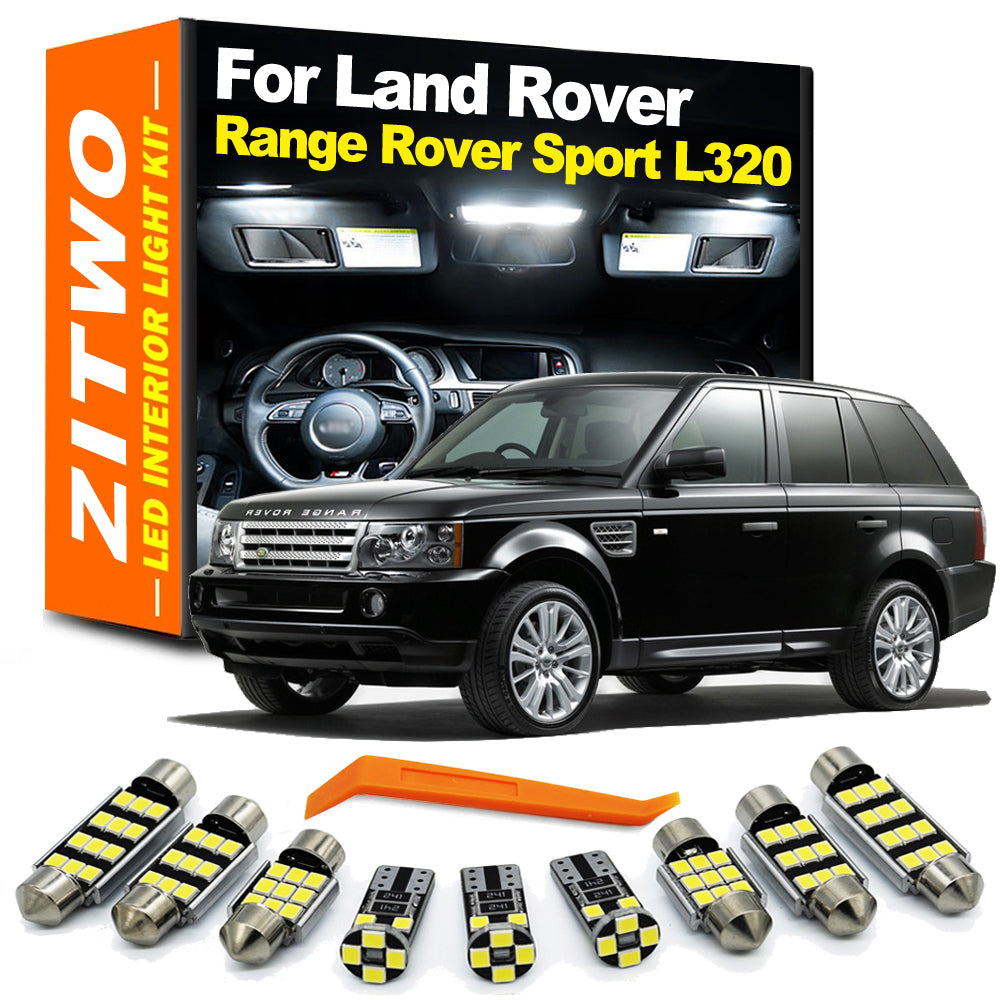 AutoGlowLED 14Pcs LED Interior Light Kit for Land Rover Range Rover Sport L320 2005-2013