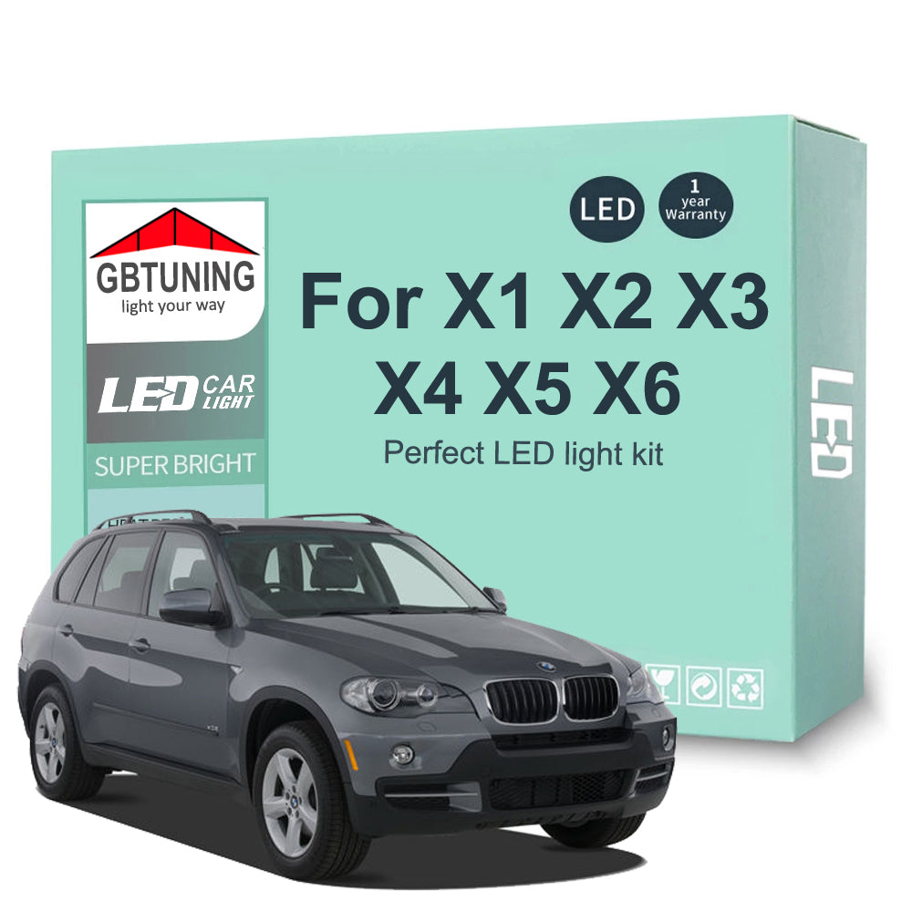 AutoGlowLED Canbus LED Interior Light Kit for BMW X1 X2 X3 X4 X5 X6