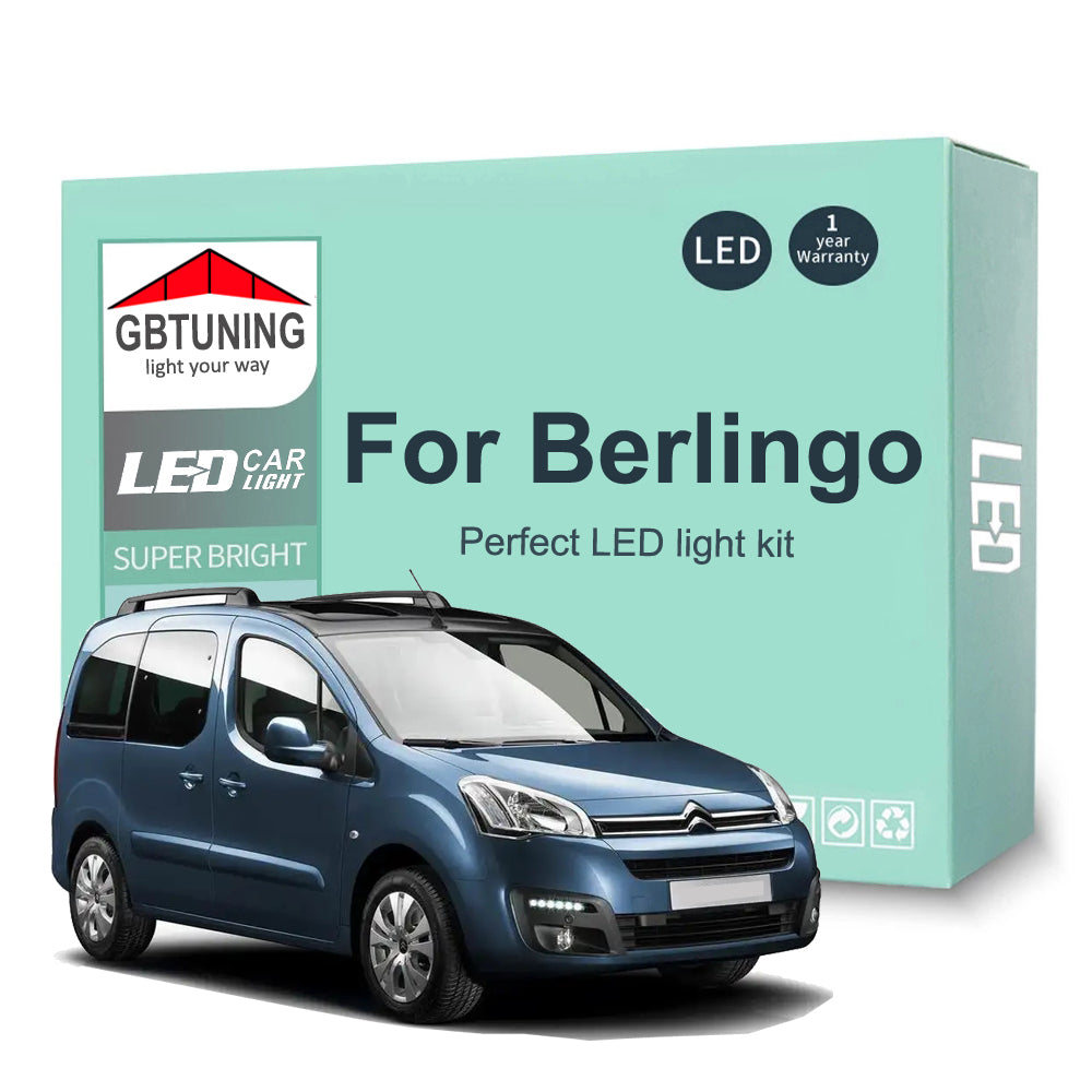 AutoGlowLED LED Interior Light Kit for Citroen Berlingo 1996-2020 Canbus