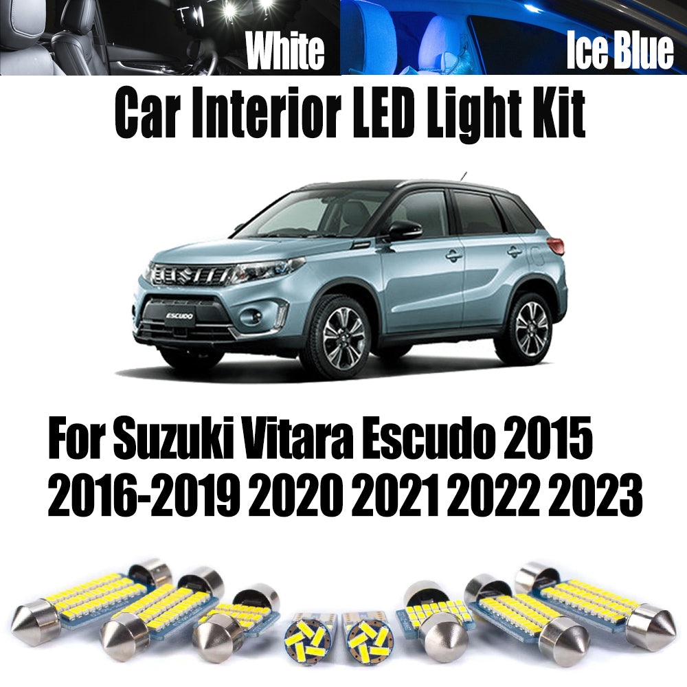 AutoGlowLED 11Pc Canbus LED Interior Light Kit for Suzuki Vitara Escudo 2015-2023