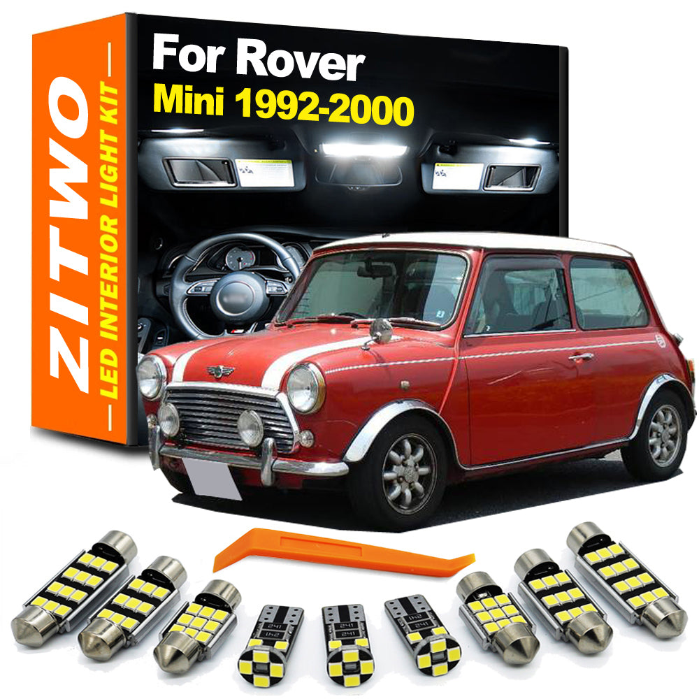 AutoGlowLED 7-Piece LED Interior Light Kit for Rover Mini Cooper 1992-2000