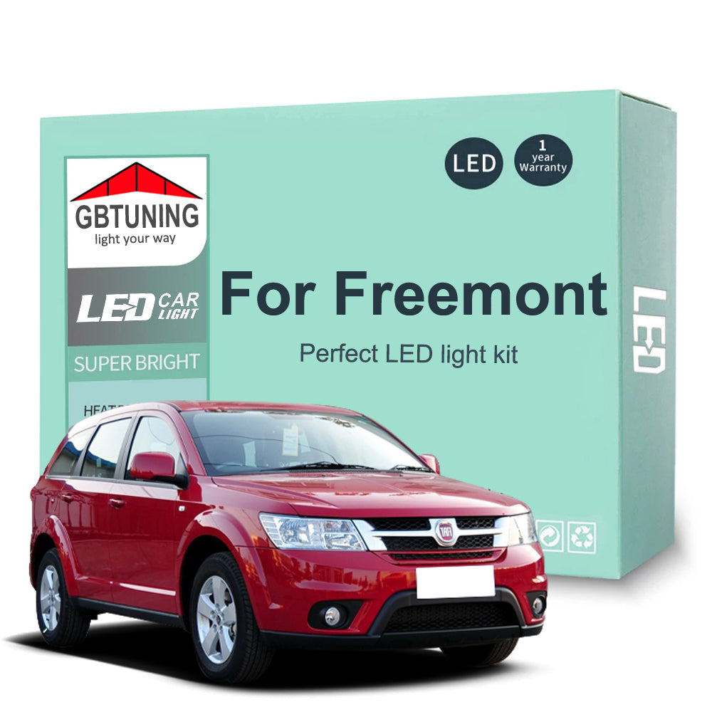 AutoGlowLED 14Pc LED Interior Light Kit for Fiat Freemont 2011-2016 Canbus