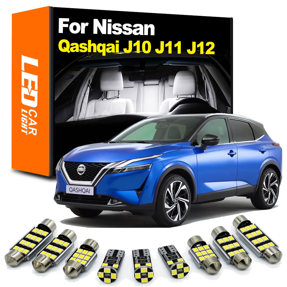 AutoGlowLED Interior LED Light Kit for Nissan Qashqai J10 J11 J12
