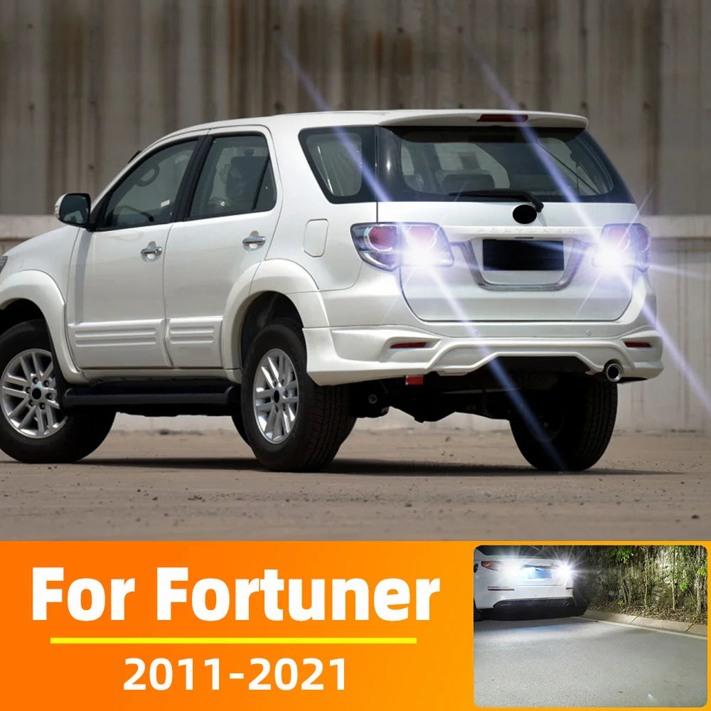 AutoGlowLED LED Backup Reverse Light Bulb for Toyota Fortuner 2011-2021, 2Pcs Canbus No Error