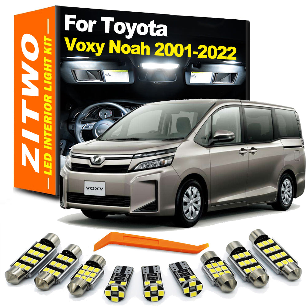 AutoGlowLED LED Interior Dome Reading Light Kit for Toyota Voxy Noah Esquire 2001-2021