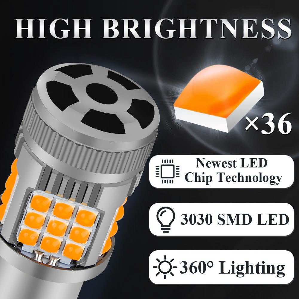 AutoGlowLED LED Turn Signal Light for VW Golf 3 MK3 1991-2002 Amber Yellow
