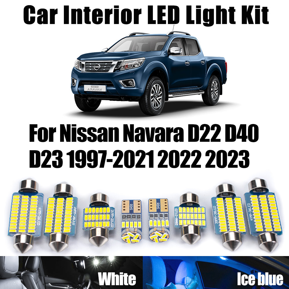 AutoGlowLED Canbus LED Interior Light Kit for Nissan Navara D22 D40 D23
