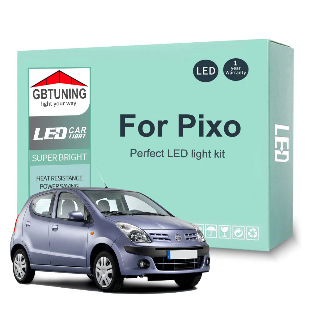 AutoGlowLED Canbus Interior LED Light Kit for Nissan Pixo 2009-2013 5Pcs