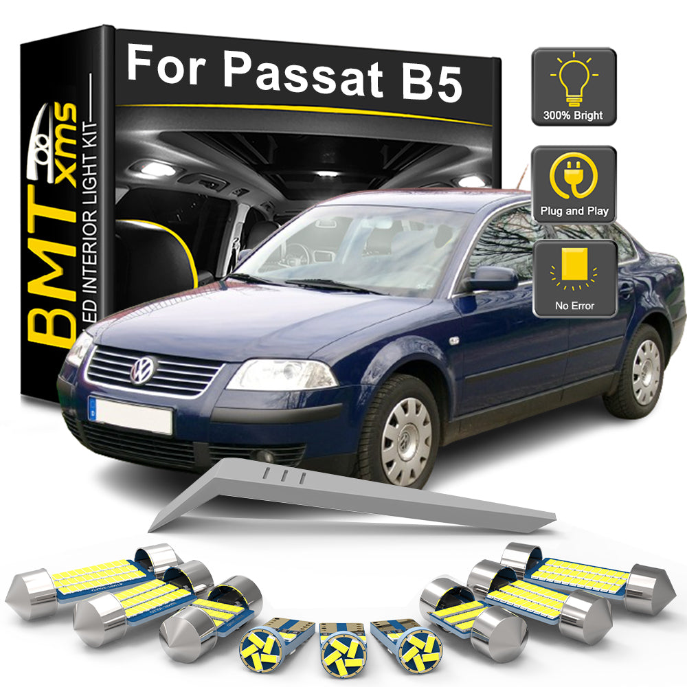AutoGlowLED 15Pcs LED Interior Light Kit for VW Passat B5 1998-2005