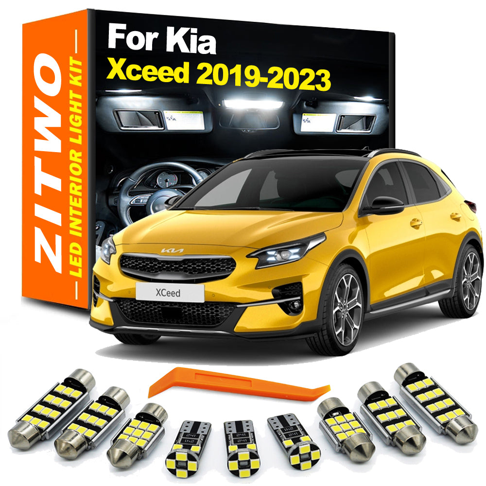 AutoGlowLED 12Pcs LED Interior Light Kit for Kia Xceed 2019-2023