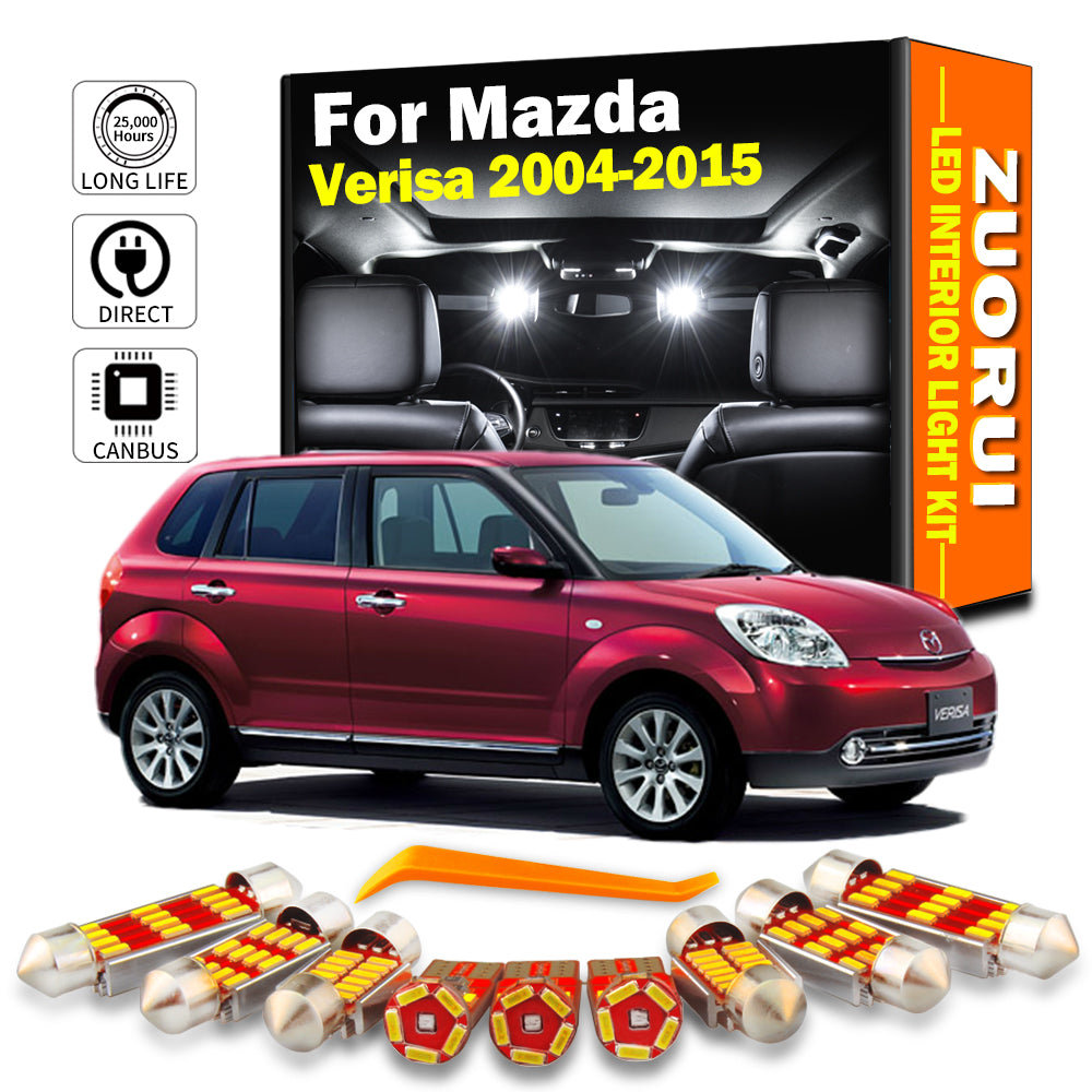AutoGlowLED Canbus LED Interior Light Kit for Mazda Verisa 2004-2015