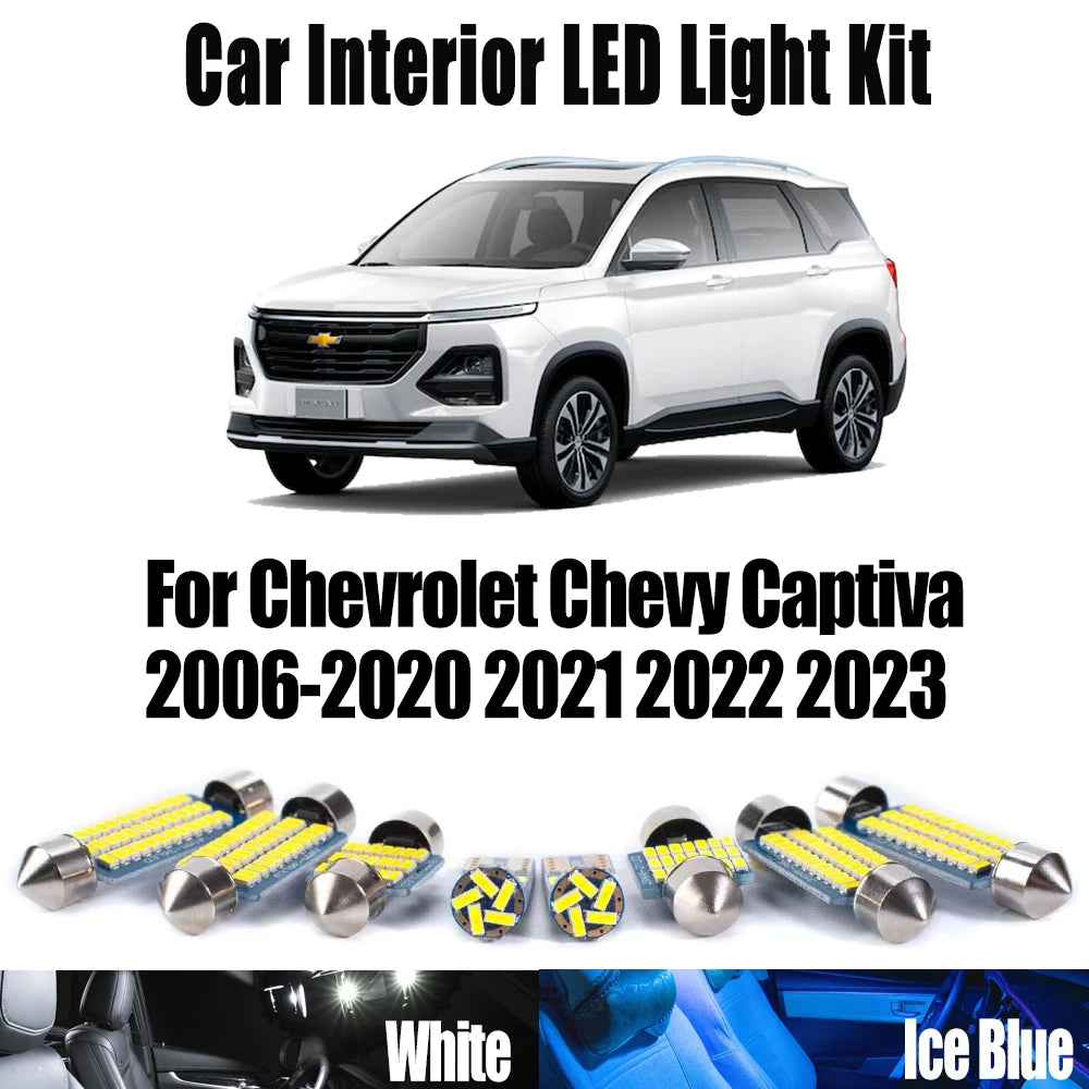 AutoGlowLED Canbus LED Interior Light Kit for Chevrolet Captiva 2006-2023