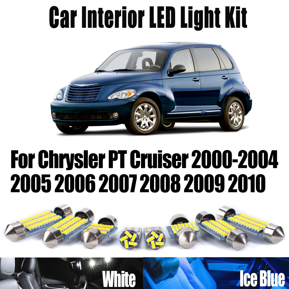 AutoGlowLED 11Pcs Canbus LED Interior Light Kit for Chrysler PT Cruiser 2000-2010