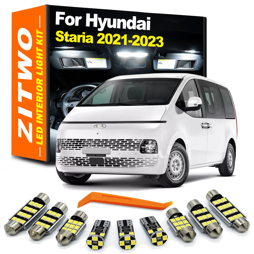 AutoGlowLED 10Pcs LED Interior Light Kit for Hyundai Staria 2021-2023