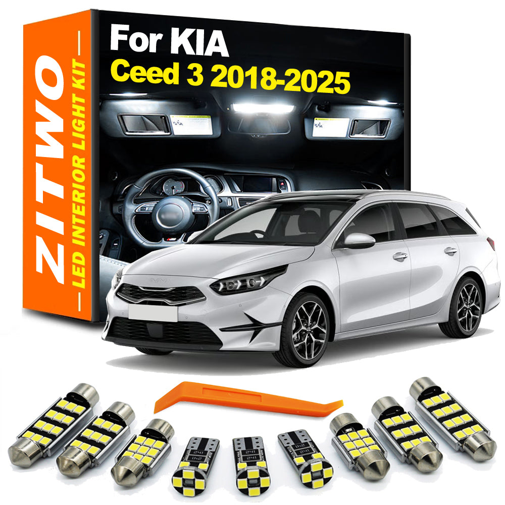 AutoGlowLED LED Interior Light Kit for Kia Ceed 3 MK3 2018-2025 12Pcs