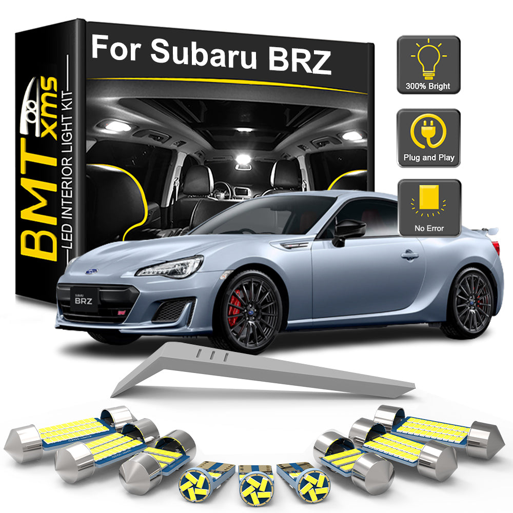 AutoGlowLED 10Pc LED Interior Light Kit for Subaru BRZ 2013-2019 Canbus