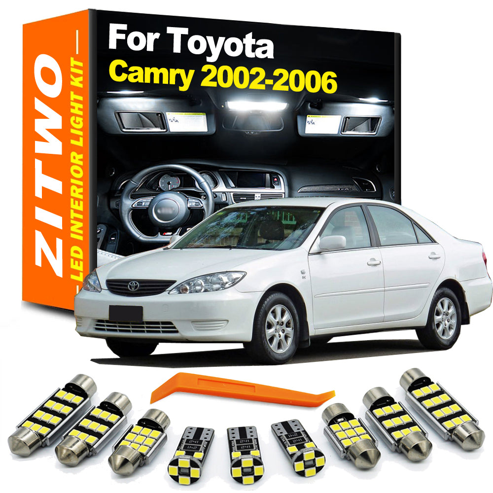 AutoGlowLED 15Pcs Interior LED Light Kit for Toyota Camry XV30 2002-2006