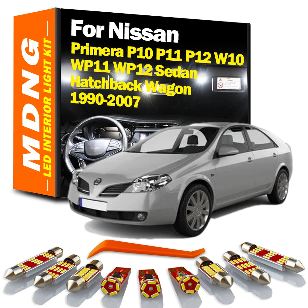 AutoGlowLED Canbus LED Interior Light Kit for Nissan Primera 1990-2007