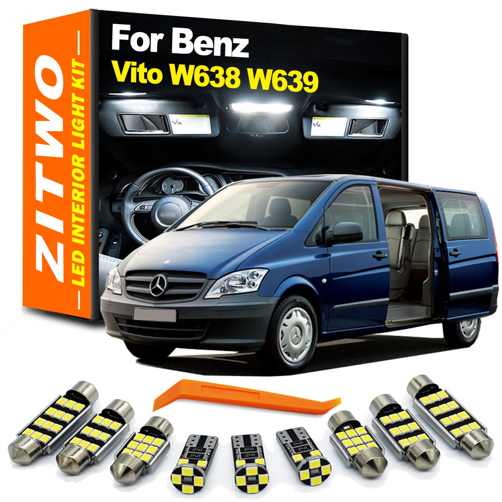 AutoGlowLED LED Interior Light Kit for Mercedes Vito W638 W639 1996-2014