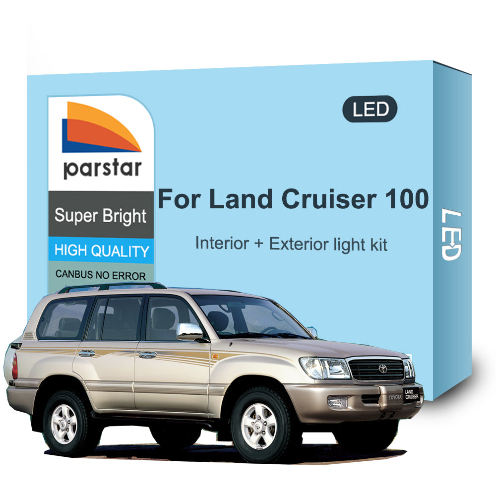 AutoGlowLED LED Interior & Exterior Light Kit for Toyota Land Cruiser 100 LC100 1998-2007