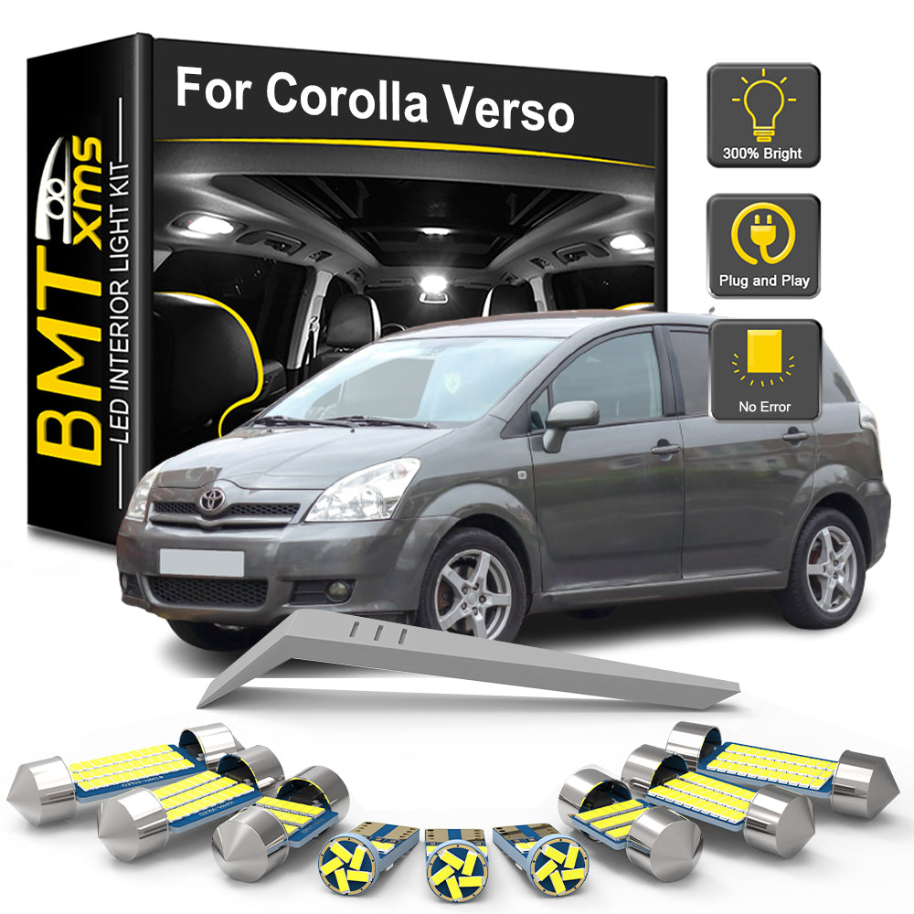 AutoGlowLED LED Interior Light Kit for Toyota Corolla Verso 2001-2009