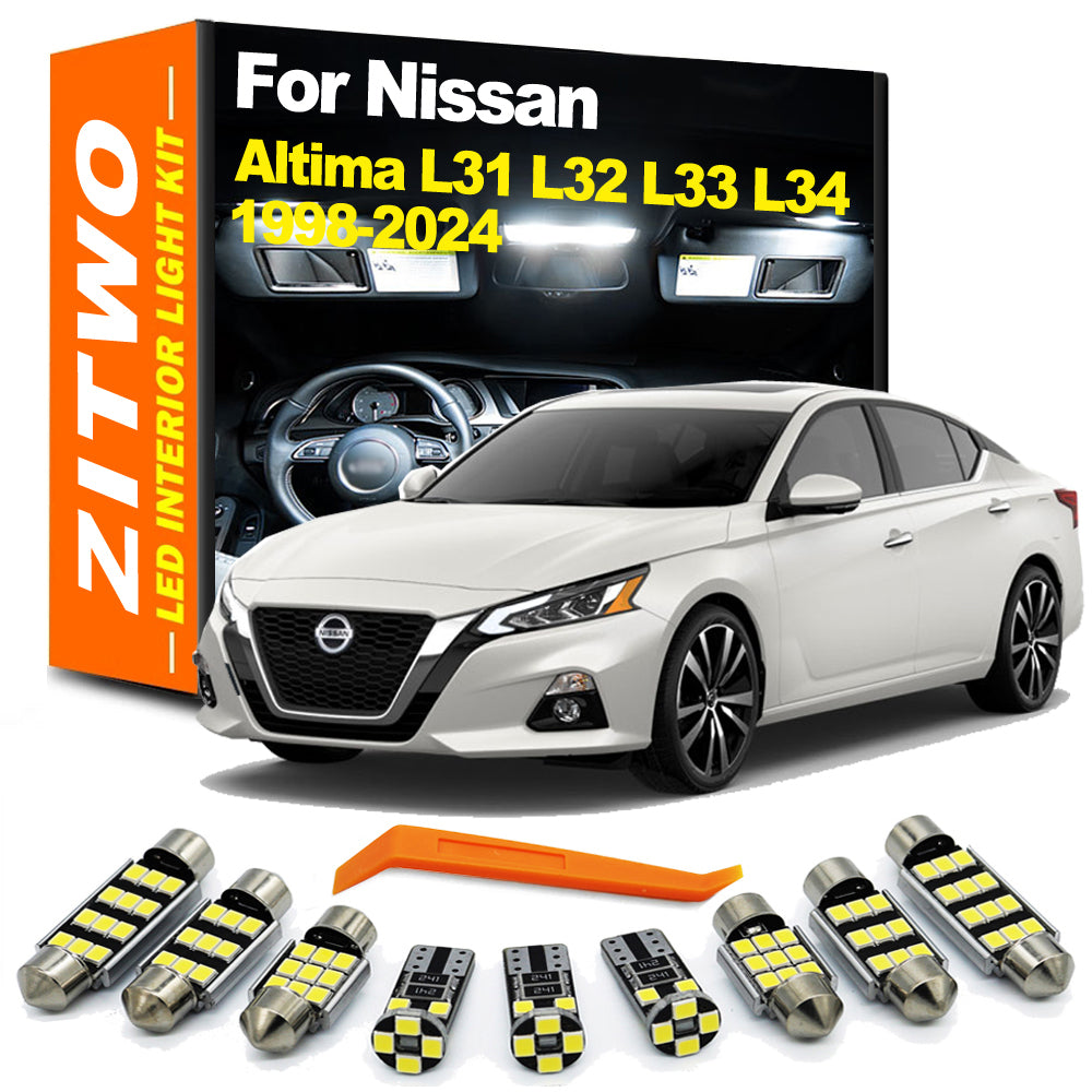 AutoGlowLED Canbus LED Interior Light Kit for Nissan Altima L31-L34 1998-2024