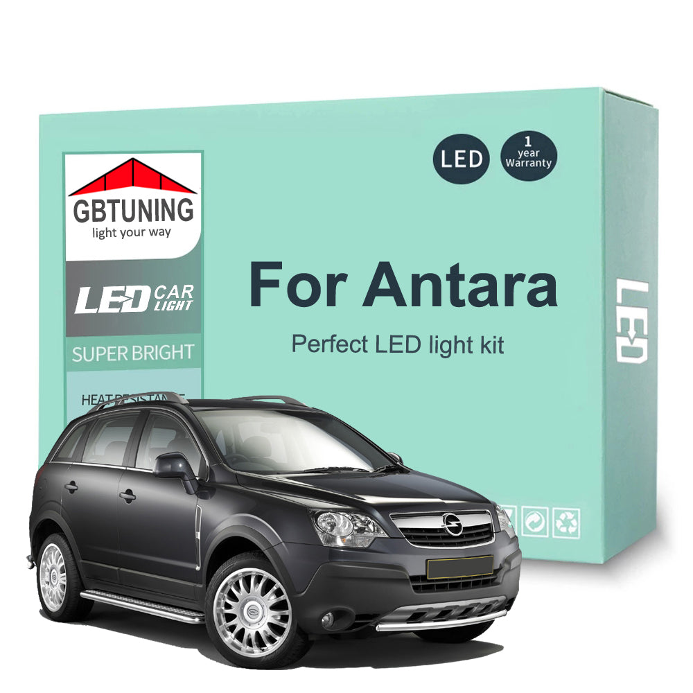 AutoGlowLED 15Pc LED Interior Light Kit for Vauxhall Opel Antara 2006-2015 Canbus