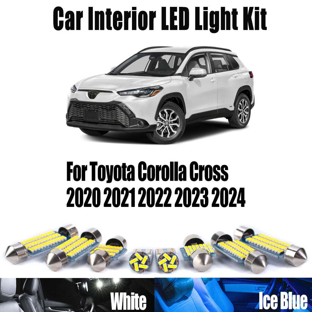 AutoGlowLED 11Pcs LED Interior Light Kit for Toyota Corolla Cross 2020-2024