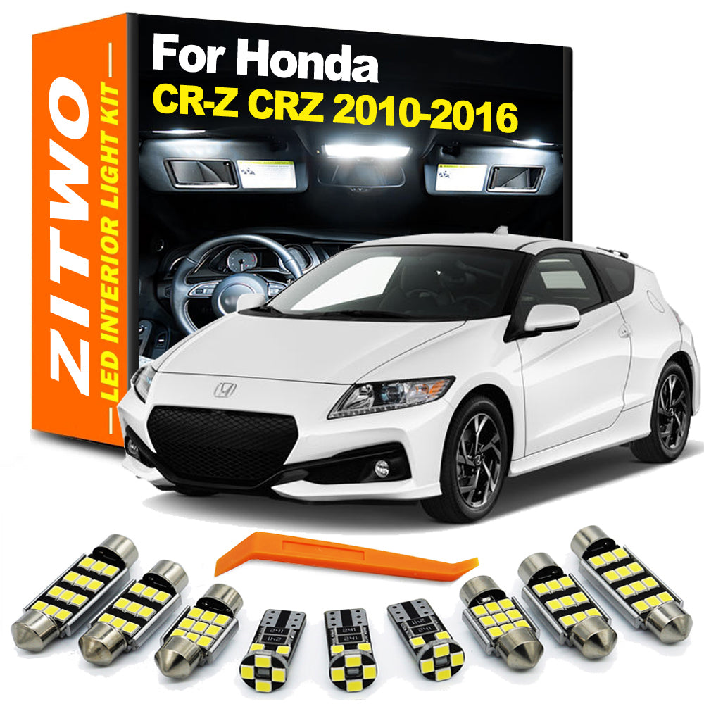AutoGlowLED LED Interior Light Kit for Honda CR-Z 2010-2016 Dome Map Trunk Door