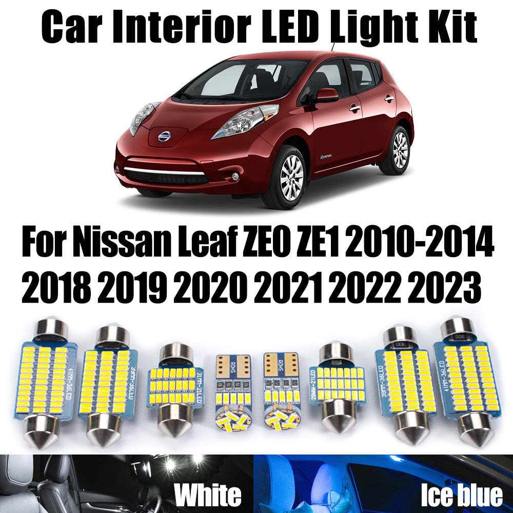 AutoGlowLED LED Interior Light Kit for Nissan Leaf ZE0 ZE1 2010-2023