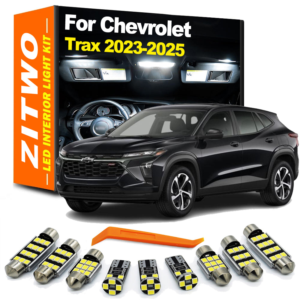 AutoGlowLED LED Interior Light Kit for Chevy Trax 2023-2025 Dome Map Trunk