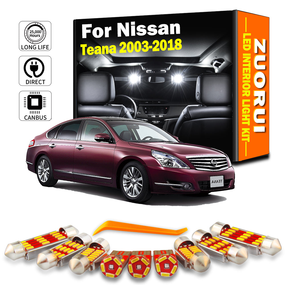 AutoGlowLED LED Interior Light Kit for Nissan Teana J31 J32 J33 Canbus