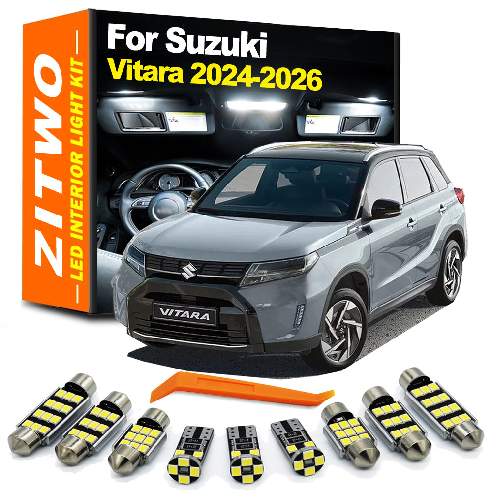 AutoGlowLED 11-Piece LED Interior Light Kit for Suzuki Vitara 2024-2026, Canbus Error Free