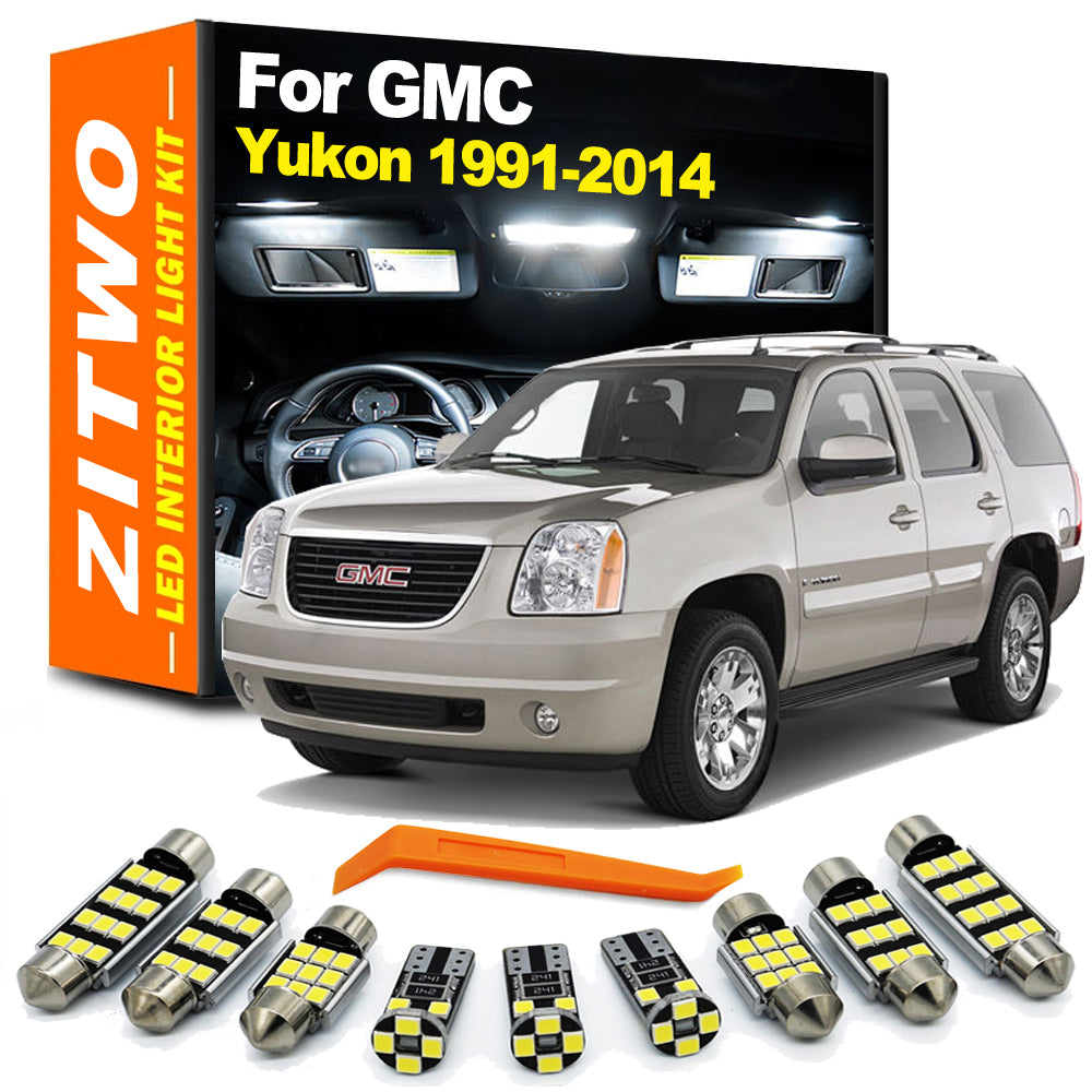 AutoGlowLED GMC Yukon Interior LED Light Kit 1991-2014 Dome Map Door