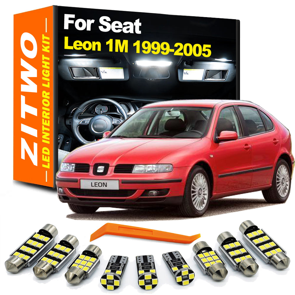 AutoGlowLED 16pc Canbus LED Interior Light Kit for Seat Leon 1M MK1 1999-2005