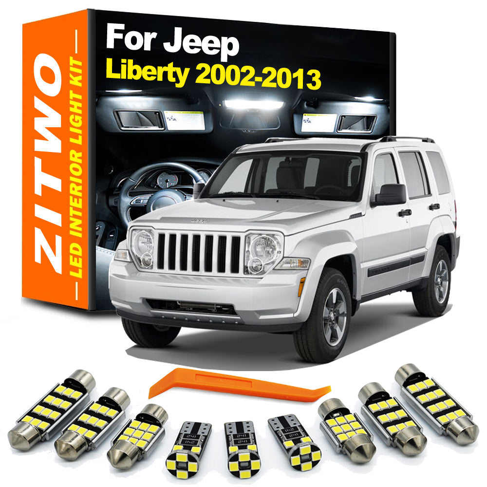 AutoGlowLED Canbus LED Interior Light Kit for Jeep Liberty KJ KK 2002-2013